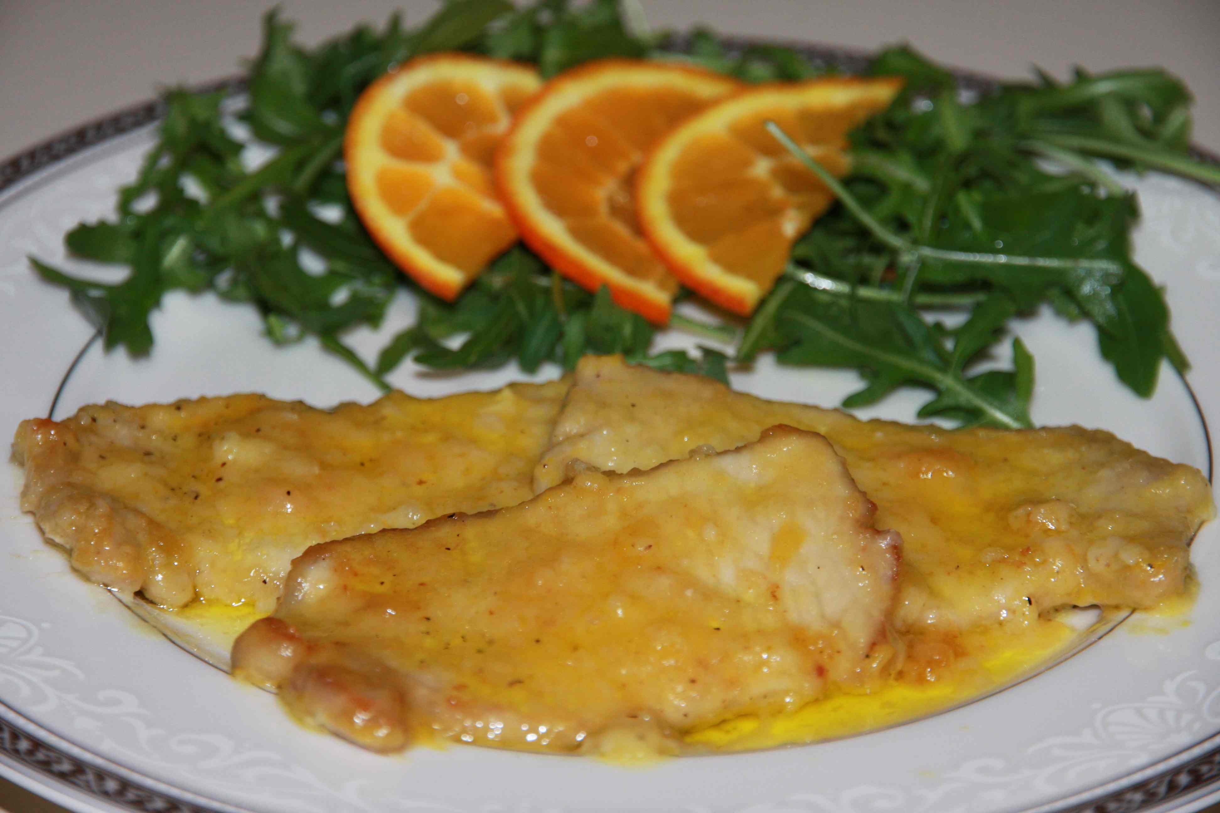 foto SCALOPPINE DI POLLO ALL'ARANCIA